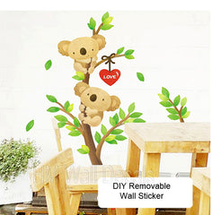 Cute Koala and Tree wall decal kids removable wall sticker