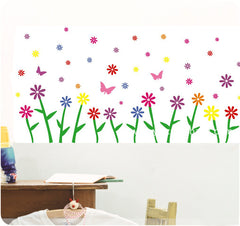 Floral & Butterflies Removable Wall Sticker Wall Art  wall decals