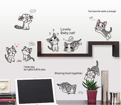10 KITTY CAT  Nursery / Kids Removable Wall Sticker Wall Art  wall decals