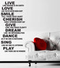 Image of BE INSPIRED Wall Art Quote Removable Vinyl Decal Wall Sticker for home or business