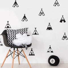 TEEPEES  Removable Wall Stickers Vinyl Wall Decal Mural Nursery Kids room decor