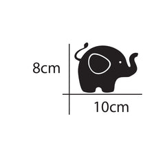 30 Elephants Removable wall stickers for Kids or Nursery Vinyl decal Mural