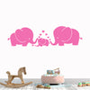 Image of Happy and Love Elephant Family Removable Wall decal, Mural
