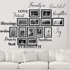 Image of Family Quote Words Removable Wall Sticker HM Decal Wall Sticker Mural