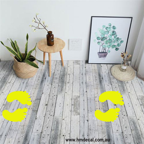 5 sets of foot print Floor Sticker for your business floor