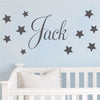 Image of Personalised name and stars Nursery Removable wall stickers wall decal Mural
