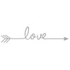 Image of LOVE ARROW Wall decals Removable wall sticker