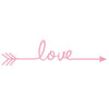 Image of LOVE ARROW Wall decals Removable wall sticker