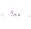 Image of LOVE ARROW Wall decals Removable wall sticker