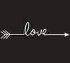 Image of LOVE ARROW Wall decals Removable wall sticker