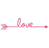 Image of LOVE ARROW Wall decals Removable wall sticker