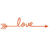 Image of LOVE ARROW Wall decals Removable wall sticker