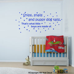 Nursery or kids room Removable wall quote decal Wall Sticker Mural