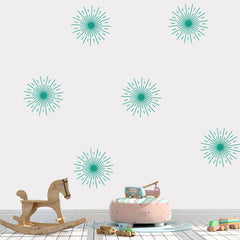 Starburst Wall Decal // Home Decor / Copper Decor / Bedroom Wall Stickers / Office Decor / Wall Stickers / Copper Stars / Nursery Decor
