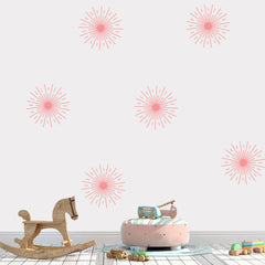 Starburst Wall Decal // Home Decor / Copper Decor / Bedroom Wall Stickers / Office Decor / Wall Stickers / Copper Stars / Nursery Decor