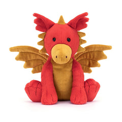 JELLYCAT DARVIN DRAGON RED & GOLD