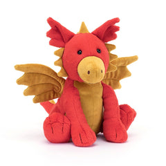 JELLYCAT DARVIN DRAGON RED & GOLD