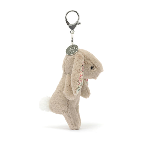 JELLYCAT BLOSSOM BUNNY BAG CHARM BEIGE