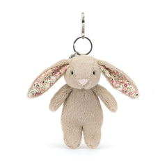 JELLYCAT BLOSSOM BUNNY BAG CHARM BEIGE