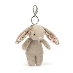 JELLYCAT BLOSSOM BUNNY BAG CHARM BEIGE