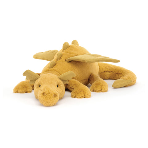 Copy of JELLYCAT GOLDEN DRAGON MEDIUM GOLD & GLITTER