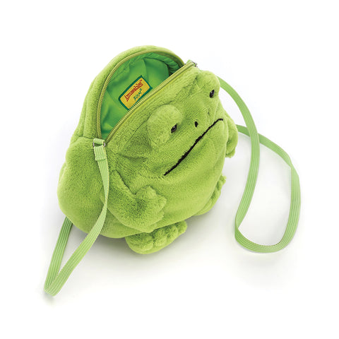 Jellycat Ricky Rain Frog Bag Green