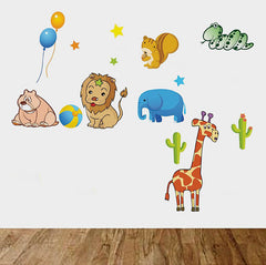 Cute Animal kingdom Nursery / kids Removable wall decals Wall Sticker
