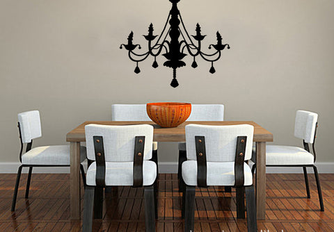 Chandelier wall decals in black wall decals Removable Wall Sticker