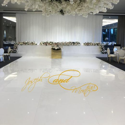 Personalise Your OWN design of your Dream Wedding dance floor Decal Here