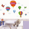 Image of HOT AIR BALLOONS ,AIRPLANES, CLOUDS  Removable Wall Sticker Kids wall sticker