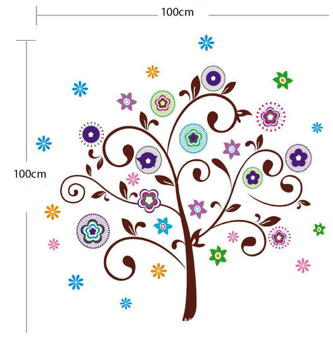 Floral Removable Wall Sticker for  home