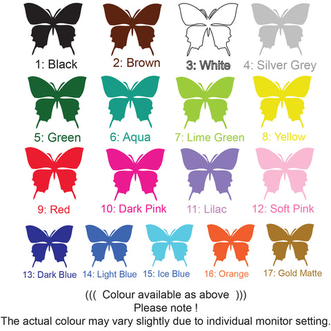 Personalised Name & 2 butterflies Nursery or Kids room Removable wall sticker Wall Sticker Decal
