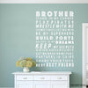 Image of BROTHER Removable Wall Decals Wall Art