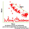 Image of SLEIGHT & REINDERS CHRISTMAS SANTAN Wall Sticker Decal