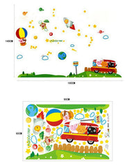 Hot airballoon  Kids / Nursery wall decals HM Removable Wall Sticker