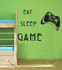 GAME, SLEEP, EAT, Game controller Removable Wall Decal Wall sticker Mural