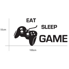 GAME, SLEEP, EAT, Game controller Removable Wall Decal Wall sticker Mural