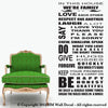 Image of HOUSE RULE WALL QUOTE DECAL for your home or business