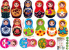 Image of Wall sticker Matryoshka dolls / Russian Dolls wall decals Removable Wall Sticker