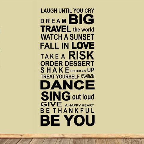 BE INSPIRED Wall Quote Removable  Wall Decal-wall art sticker