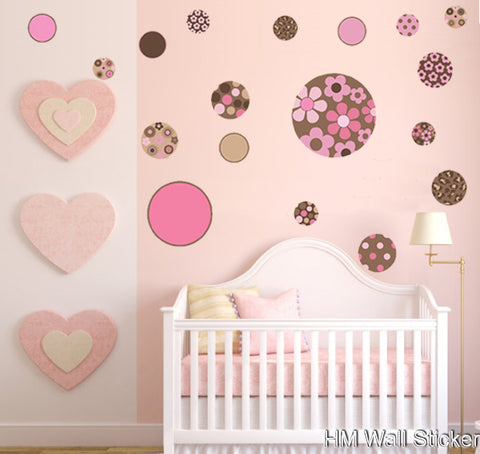 POLKA DOTS  Nursery / kids Removable wall decals Wall Sticker