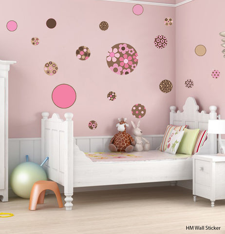 POLKA DOTS  Nursery / kids Removable wall decals Wall Sticker