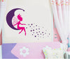Image of Fairy and Stars Removable Wall Sticker for Kids room
