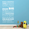 Image of Childhood Inspiration quote Wall Art Decal Wall Sticker Mural