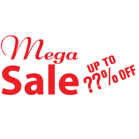 Custom Mega Sale Sticker window decal