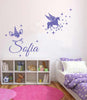 Image of Personalised Name & UNICORN, STARS Kids Removable Wall Decal Mural