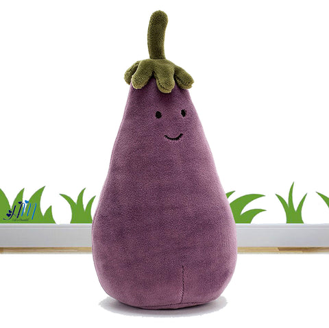 Jellycat Vivacious Vegetable Aubergine(Eggplant) VV6A - 17CM