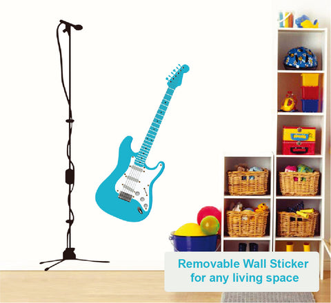 Guitar DIY HM Removable Wall Decal