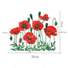 Image of POPPY FLOWER Wall decals Removable Wall Sticker