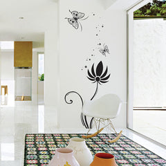 Butterflies & Floral Wall Art  wall decals Removable Wall Sticker